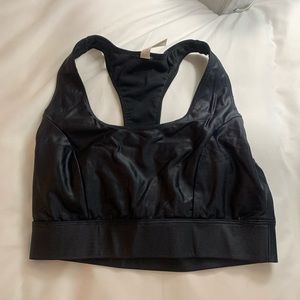 Free people movement pleather sports bra